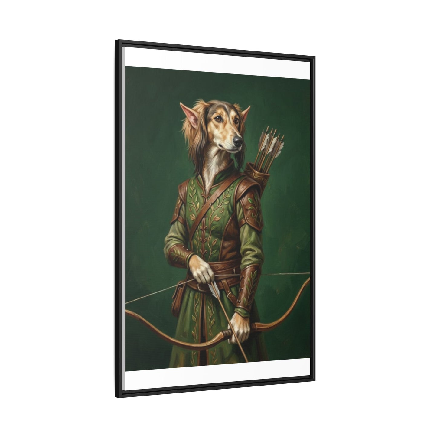 Archer Dog Matte Canvas Print