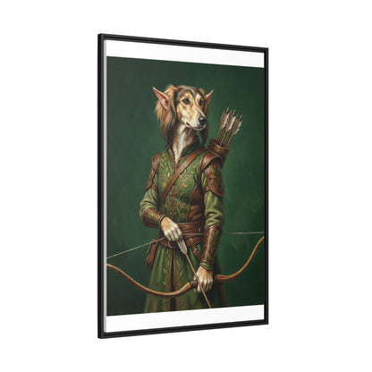 Archer Dog Matte Canvas Print