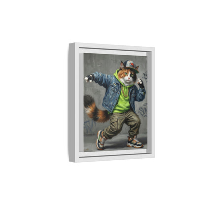 Dancing Cat Canvas Art