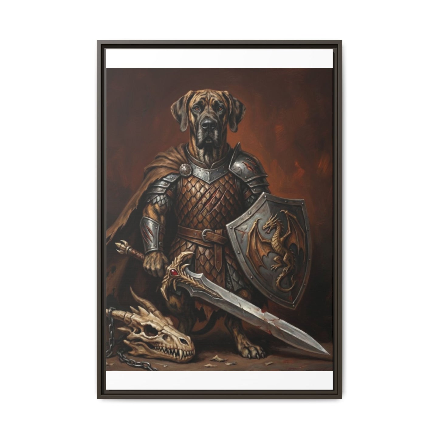 The Fighter Dog Wall Art