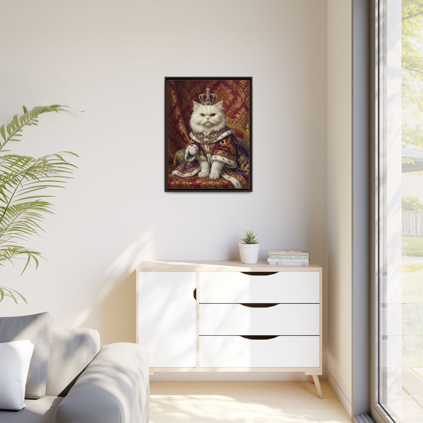 Royal Cat Portrait Canvas