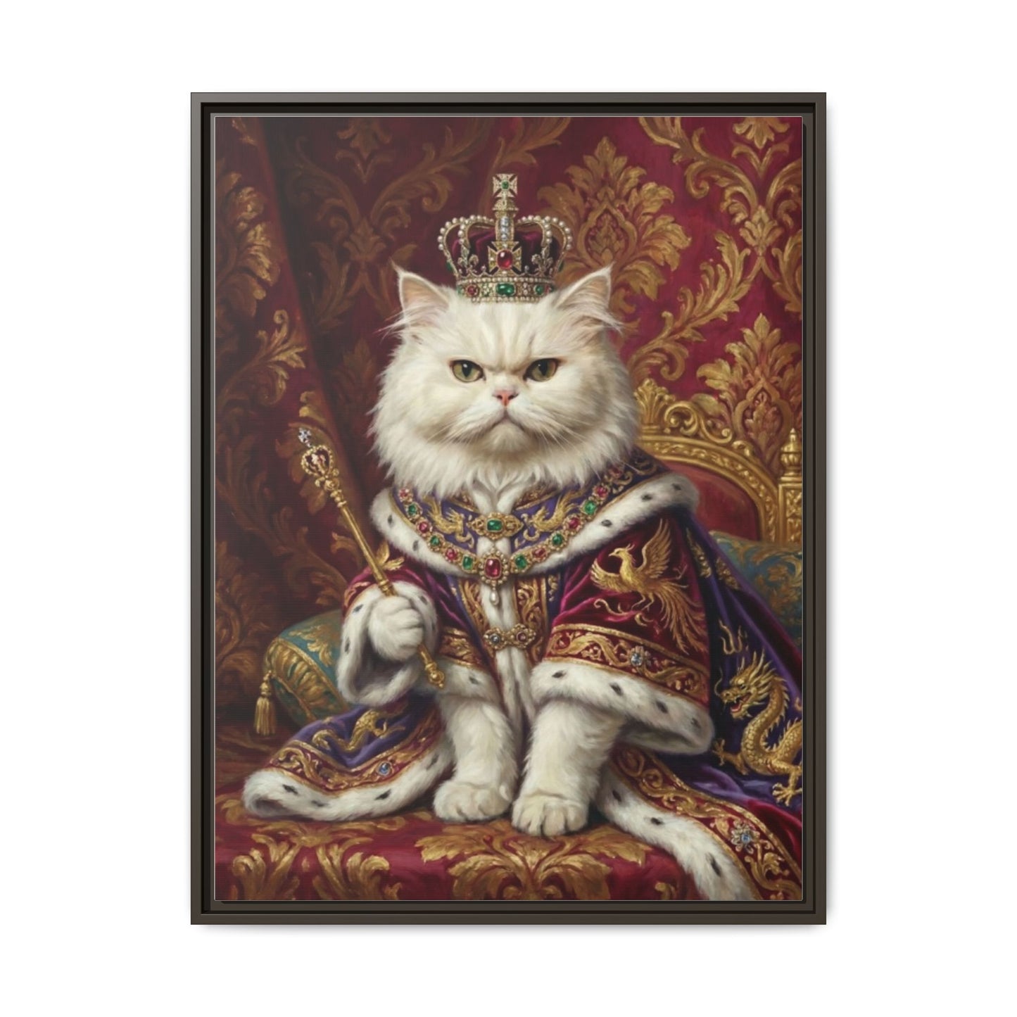 Royal Cat Portrait Canvas