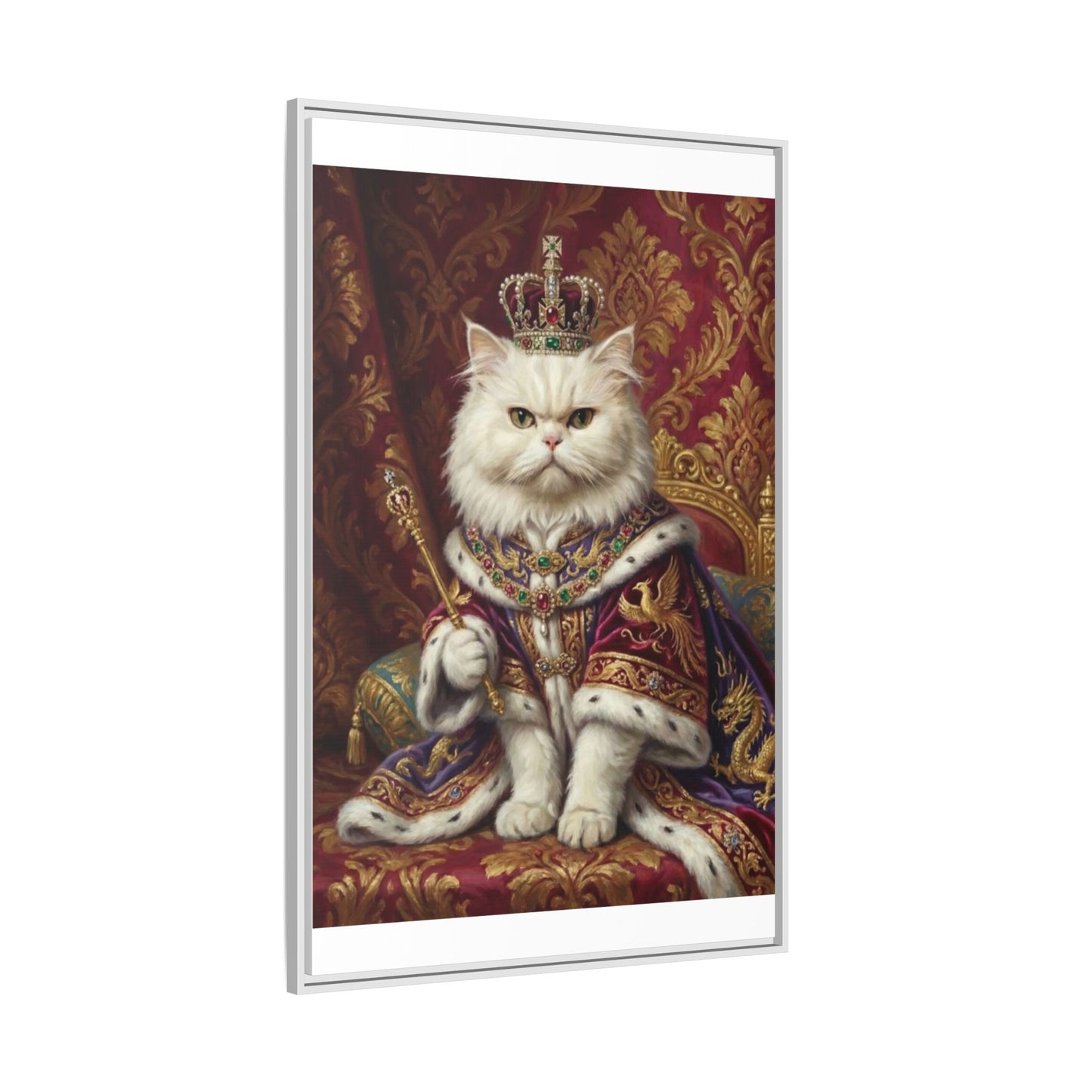 Royal Cat Portrait Canvas