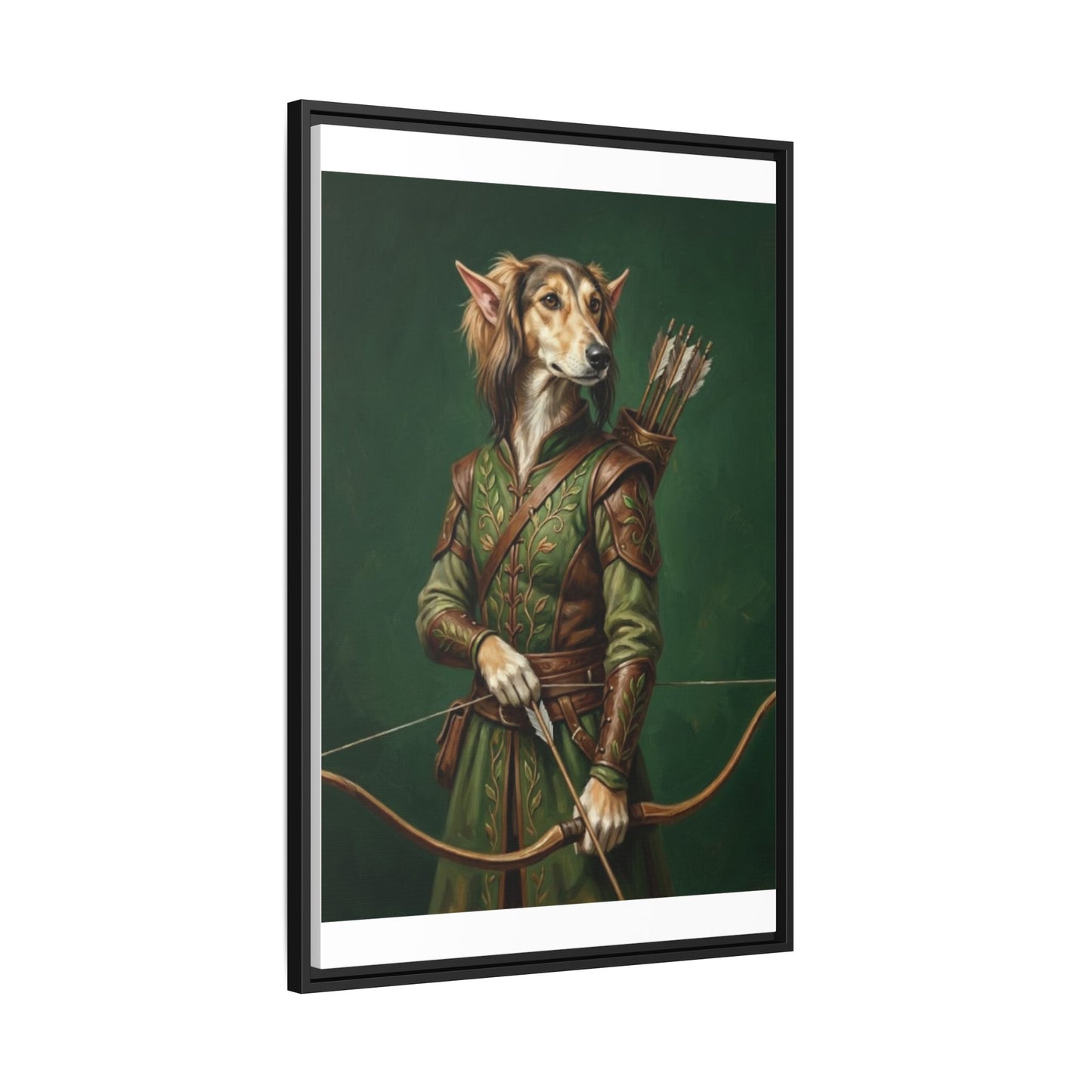 Archer Dog Matte Canvas Print