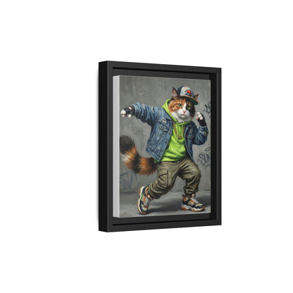 Dancing Cat Canvas Art