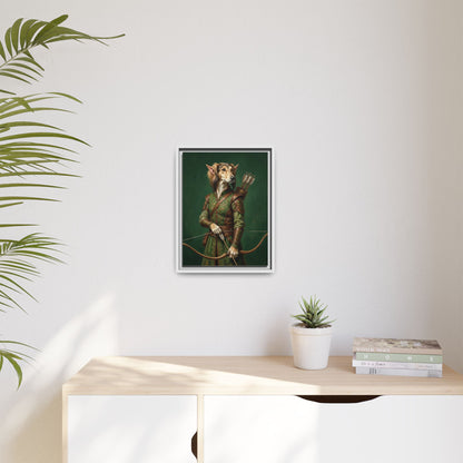 Archer Dog Matte Canvas Print