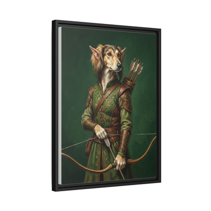 Archer Dog Matte Canvas Print