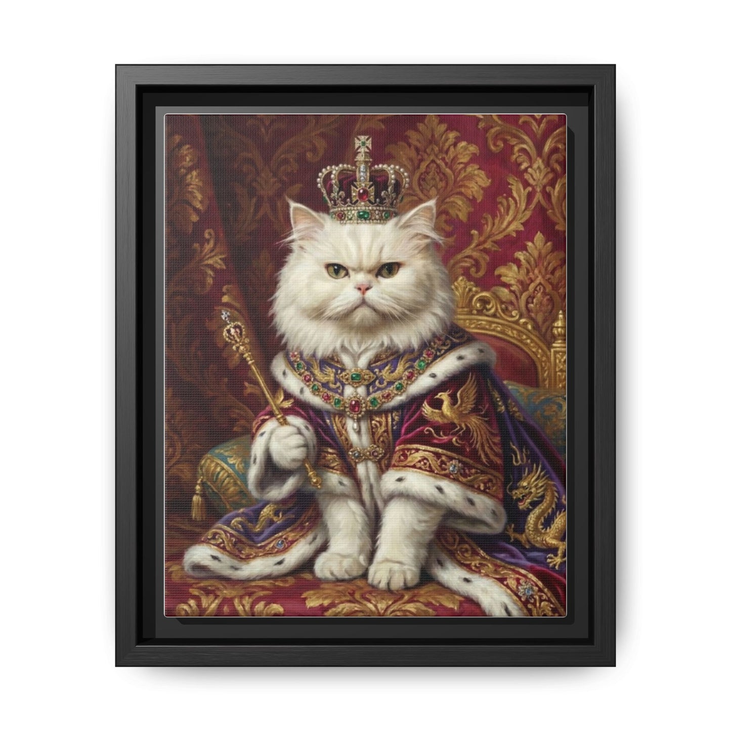 Royal Cat Portrait Canvas