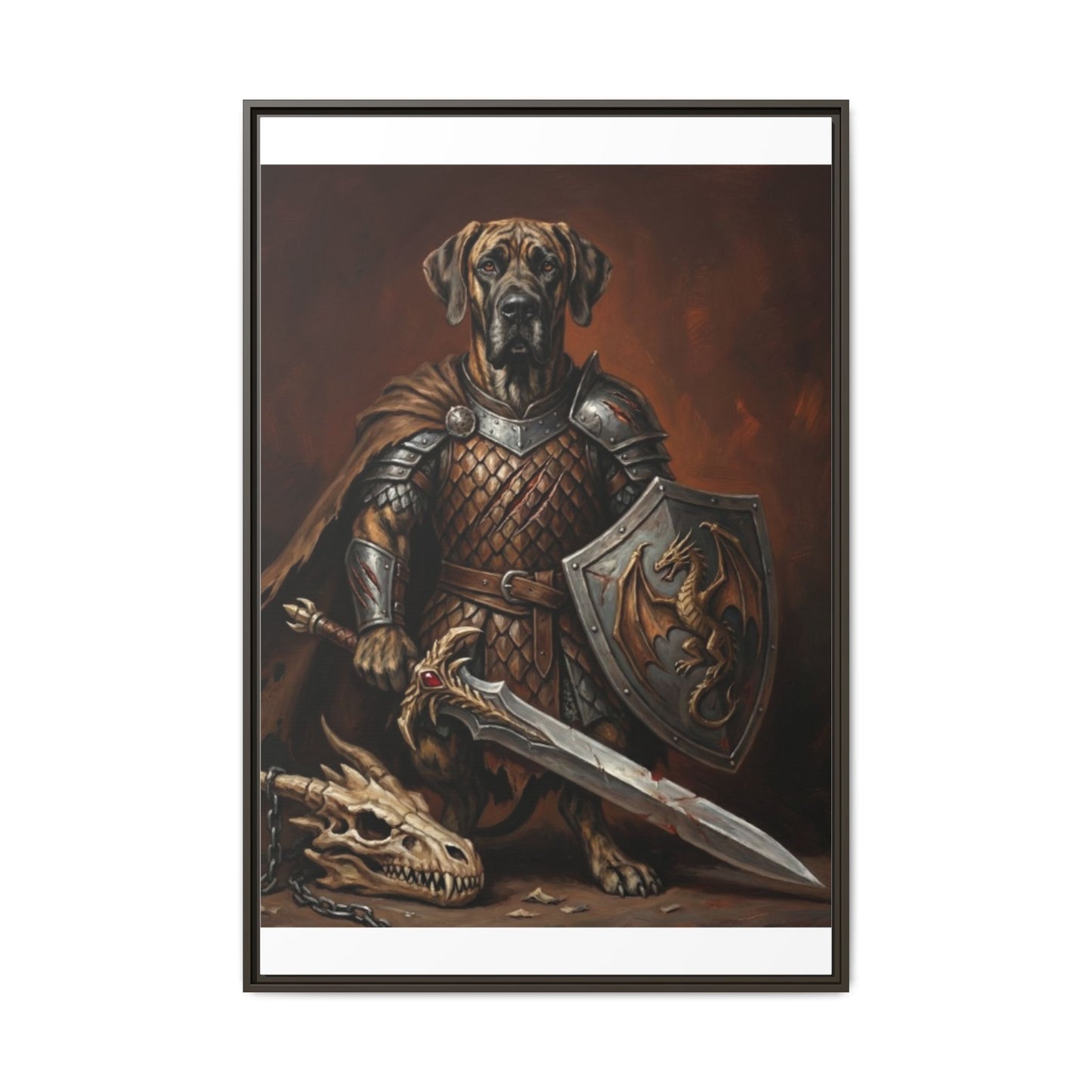 The Fighter Dog Wall Art