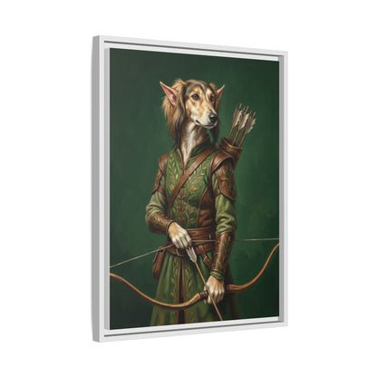 Archer Dog Matte Canvas Print
