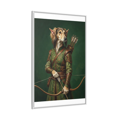 Archer Dog Matte Canvas Print