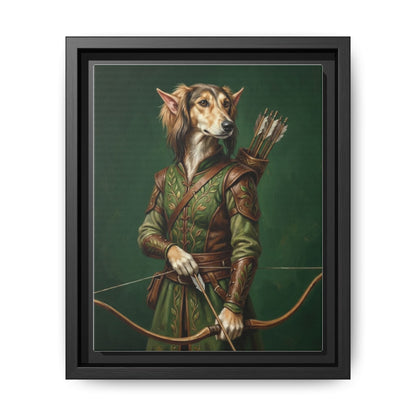 Archer Dog Matte Canvas Print