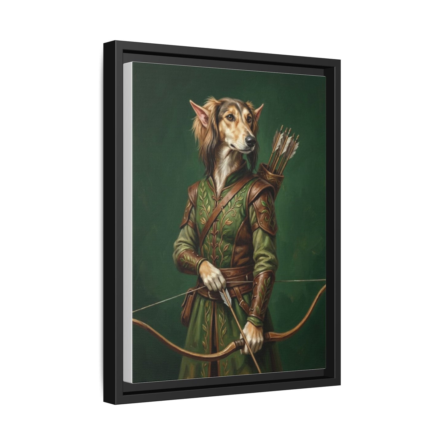 Archer Dog Matte Canvas Print