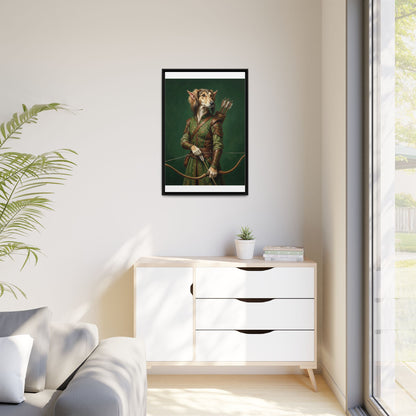 Archer Dog Matte Canvas Print