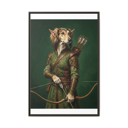 Archer Dog Matte Canvas Print