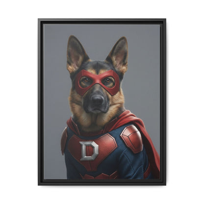Superhero German Shepherd Dog Art Print