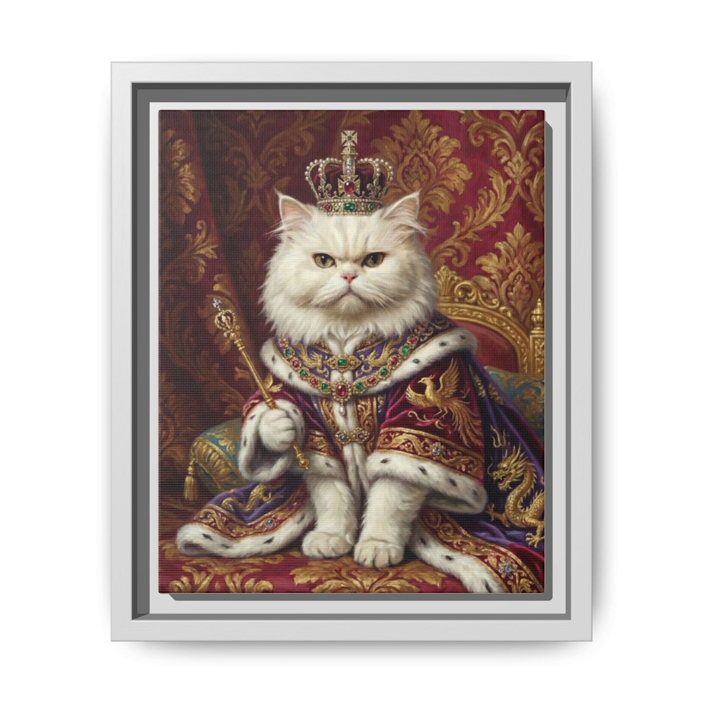 Royal Cat Portrait Canvas
