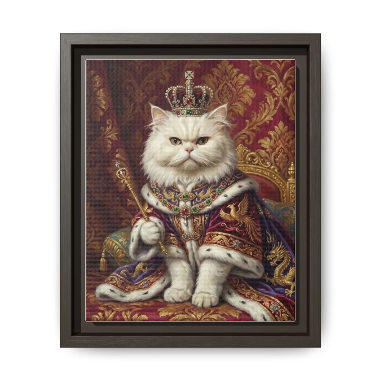 Royal Cat Portrait Canvas