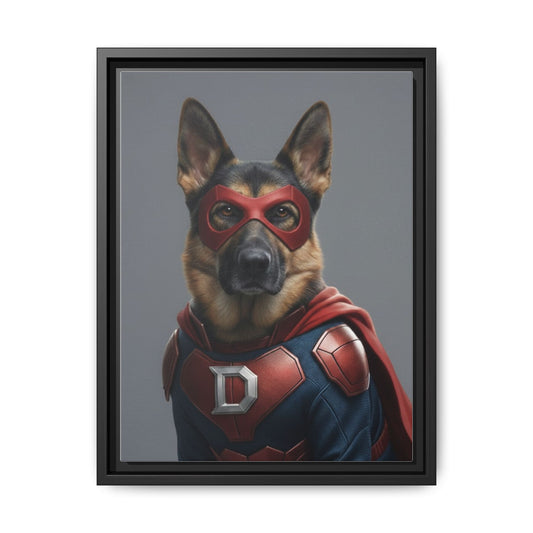 Superhero German Shepherd Dog Art Print