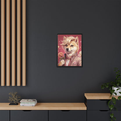 Romantic Shiba Portrait Art Print