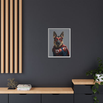 Superhero German Shepherd Dog Art Print