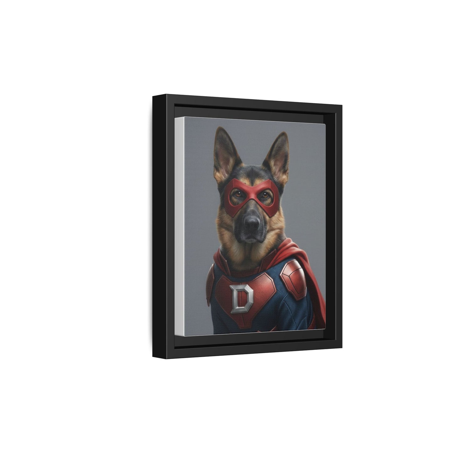 Superhero German Shepherd Dog Art Print