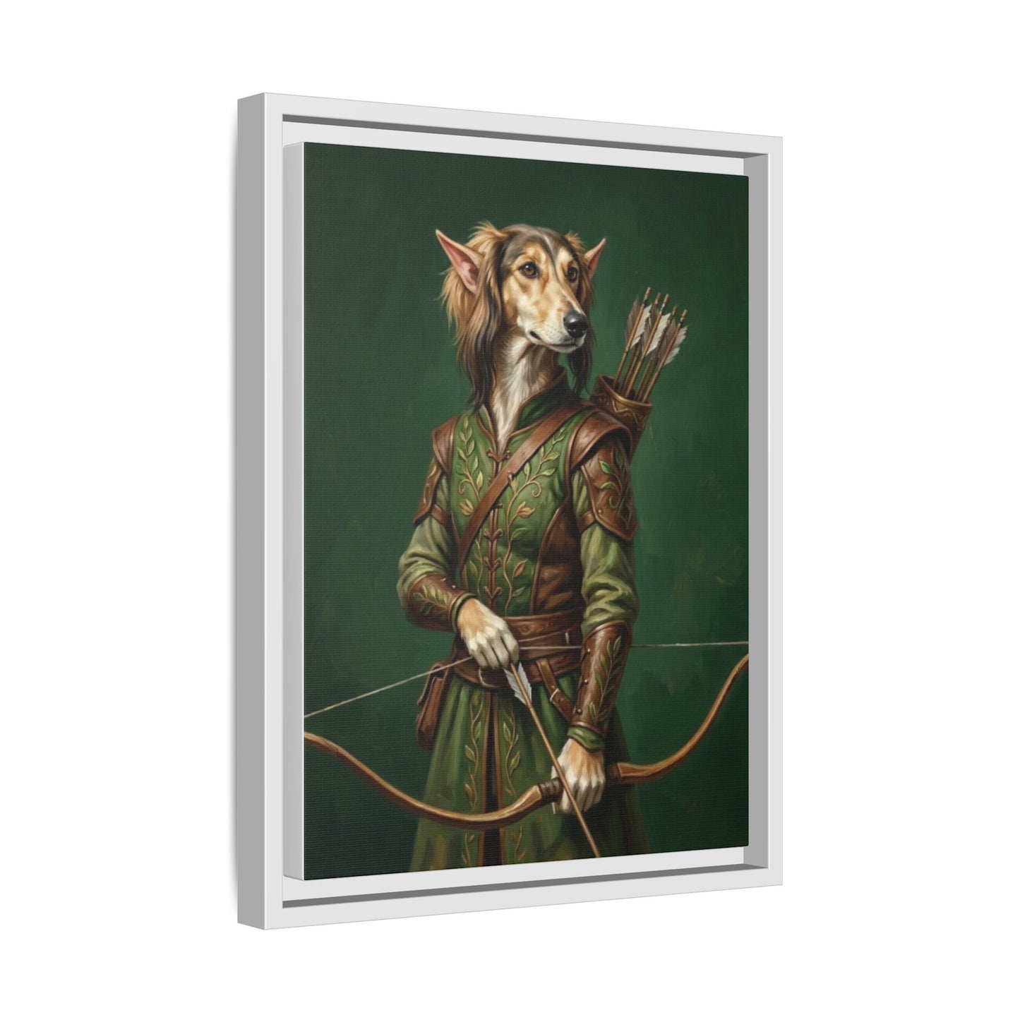 Archer Dog Matte Canvas Print