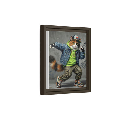 Dancing Cat Canvas Art