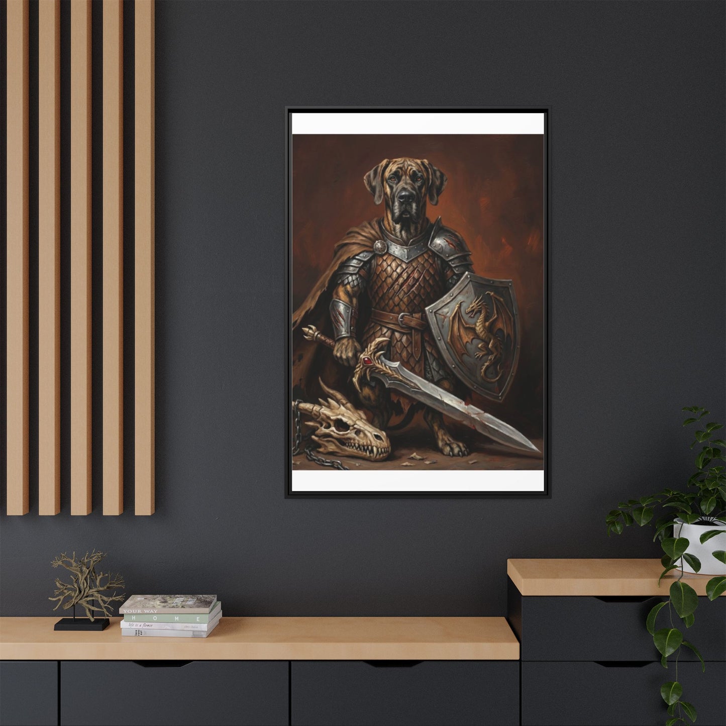 The Fighter Dog Wall Art