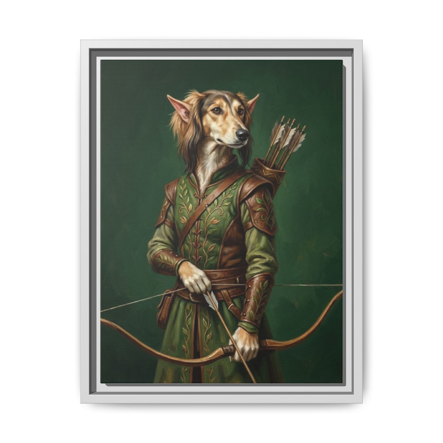 Archer Dog Matte Canvas Print