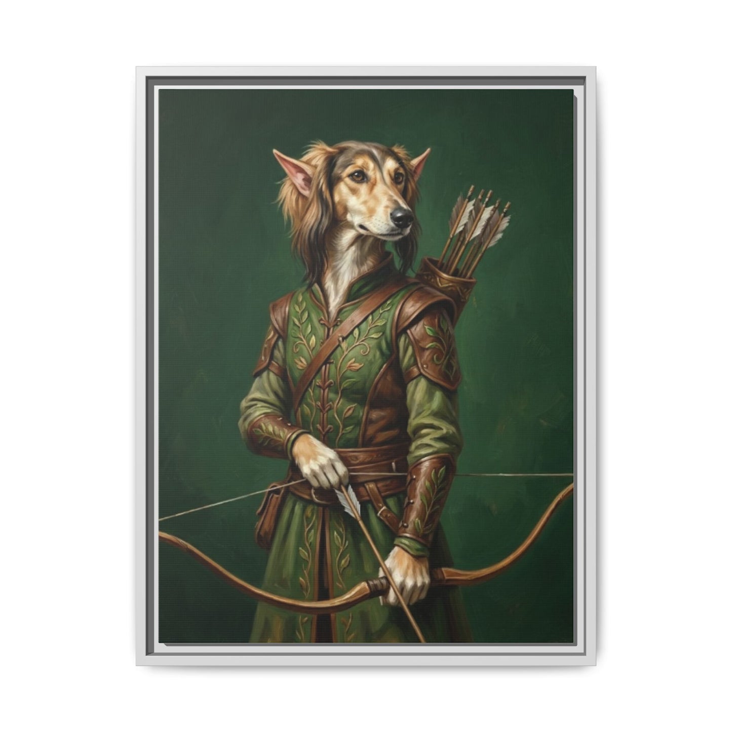 Archer Dog Matte Canvas Print