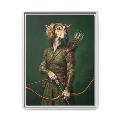 Archer Dog Matte Canvas Print