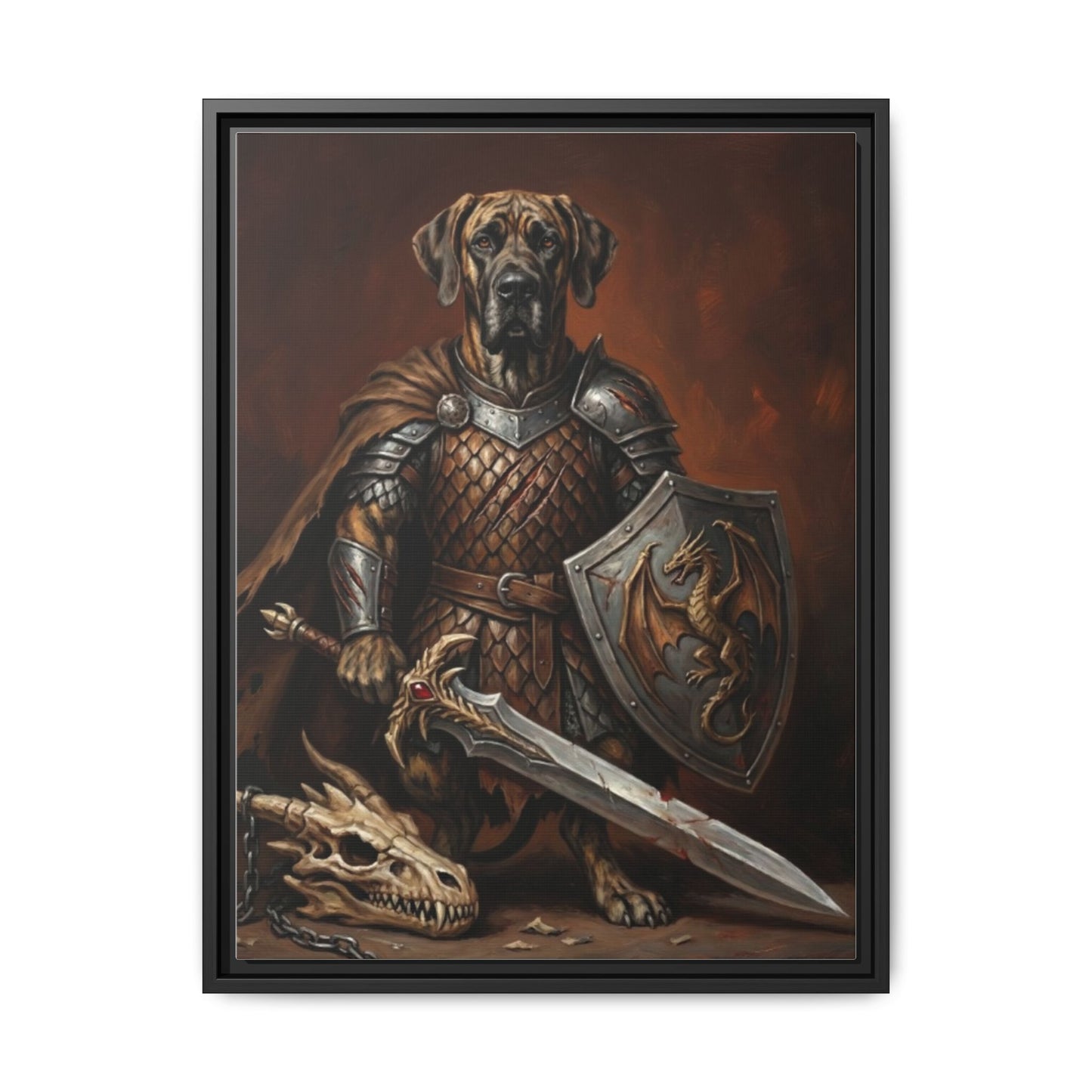 The Fighter Dog Wall Art